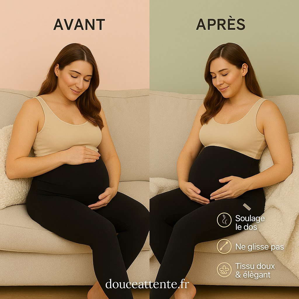 Legging de Maternité Sculptant & Confort Absolu