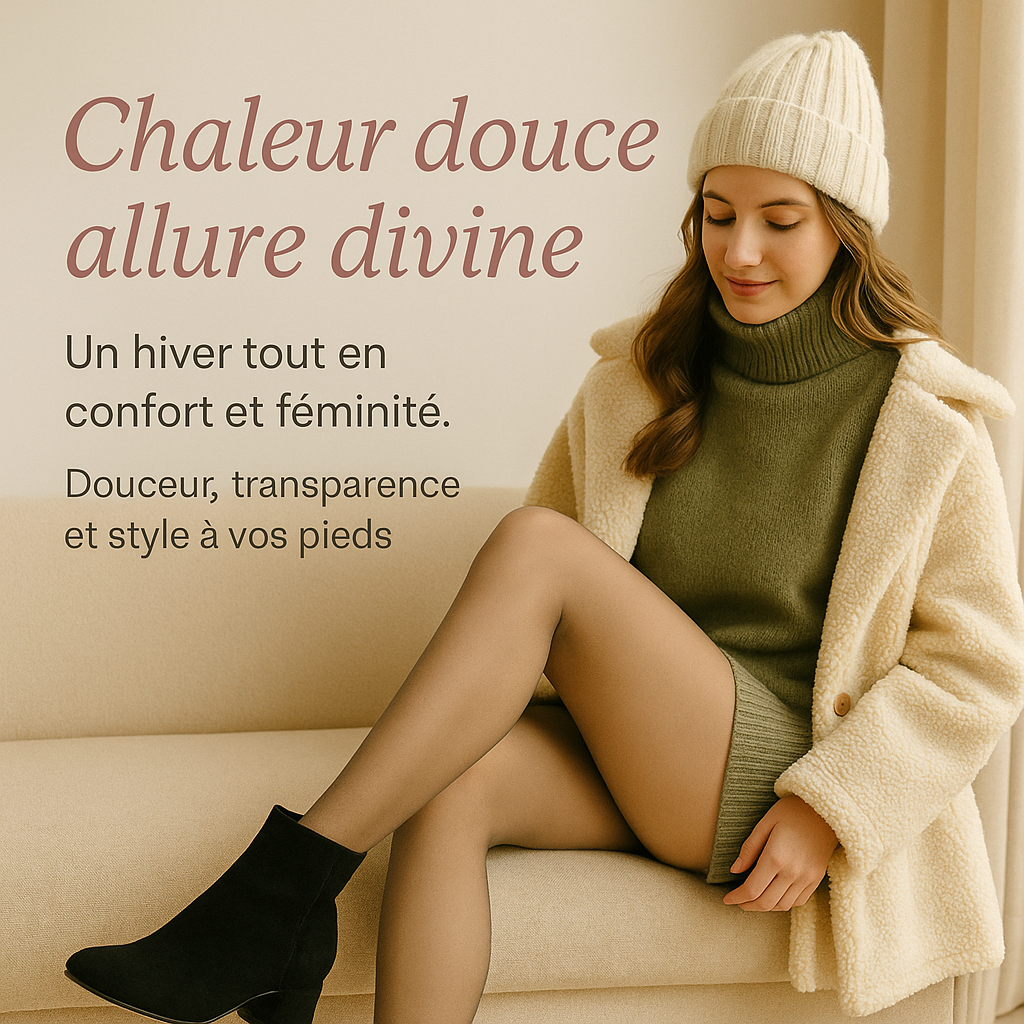 Collants d'Hiver Sexy & Thermiques – Effet Translucide, Mode & Chaleur | Douce Attente