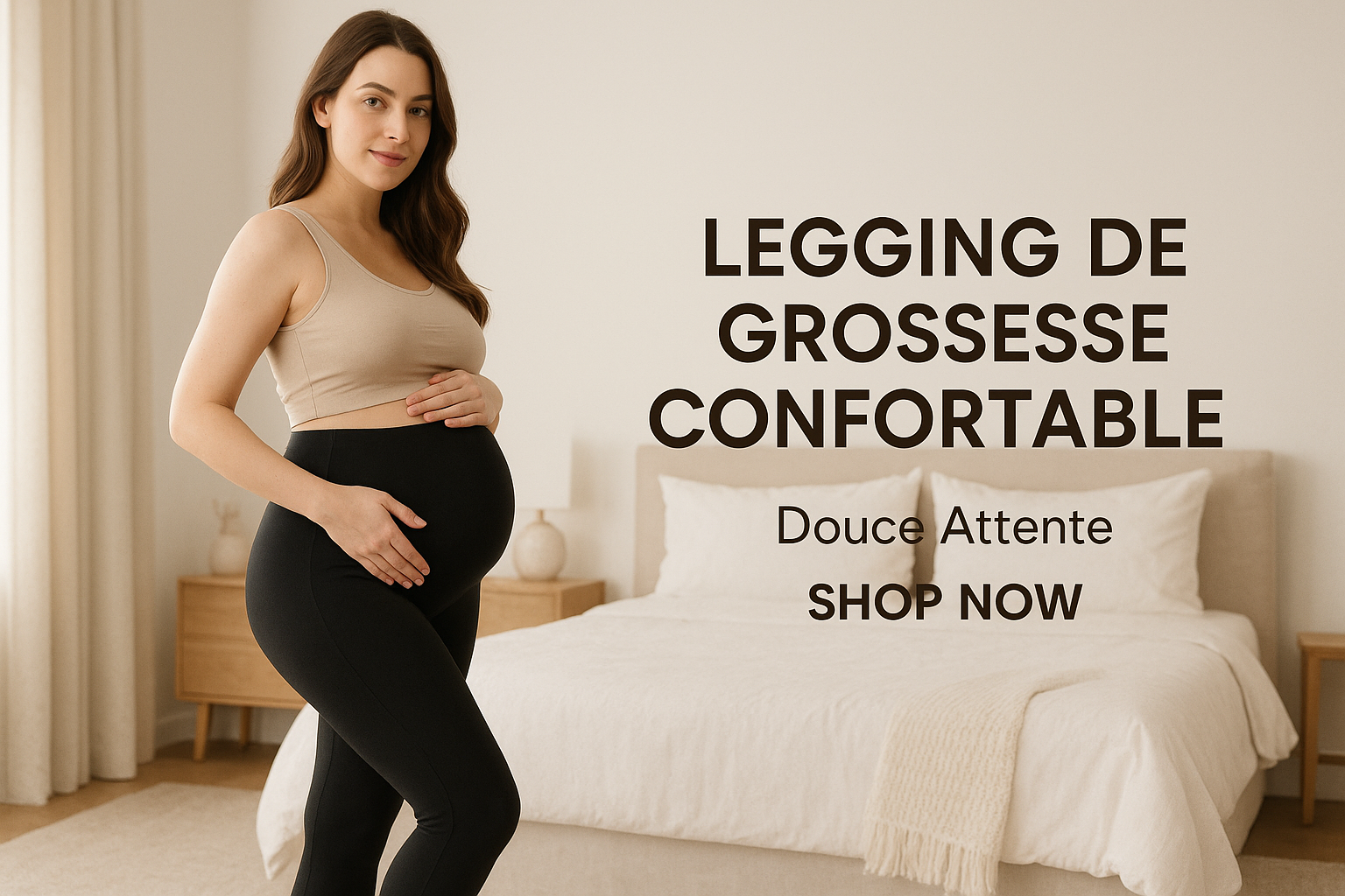 Legging de Maternité Sculptant & Confort Absolu