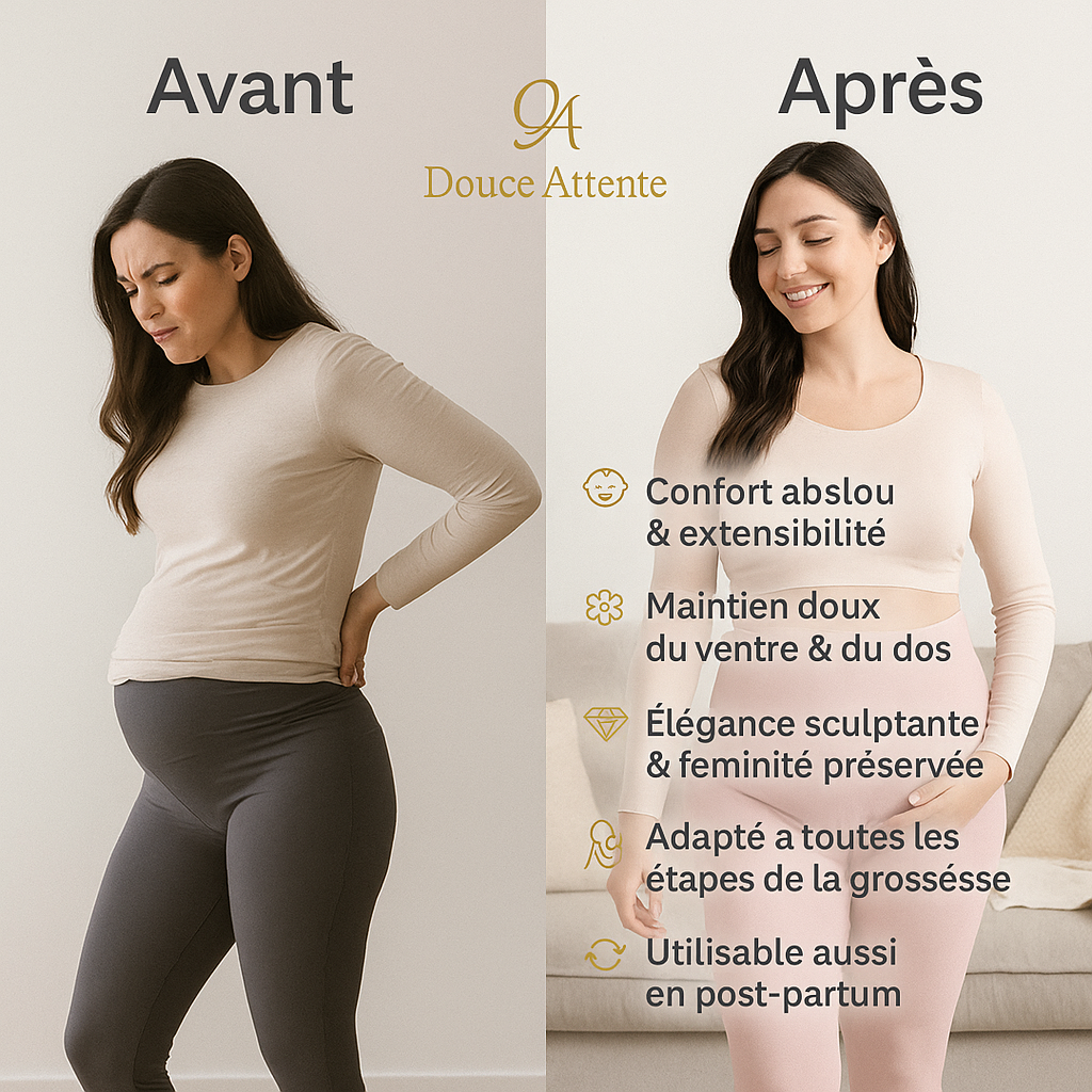 Legging de Maternité Sculptant & Confort Absolu