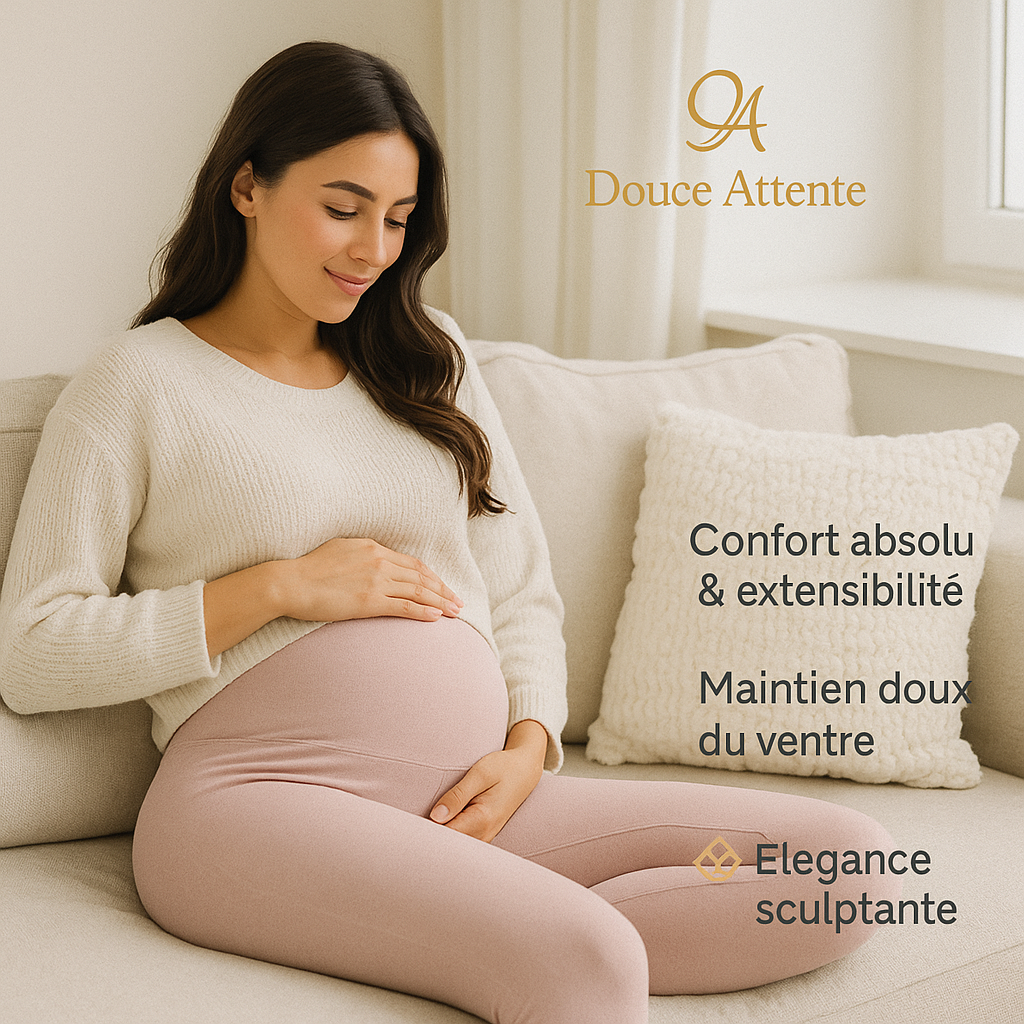 Legging de Maternité Sculptant & Confort Absolu