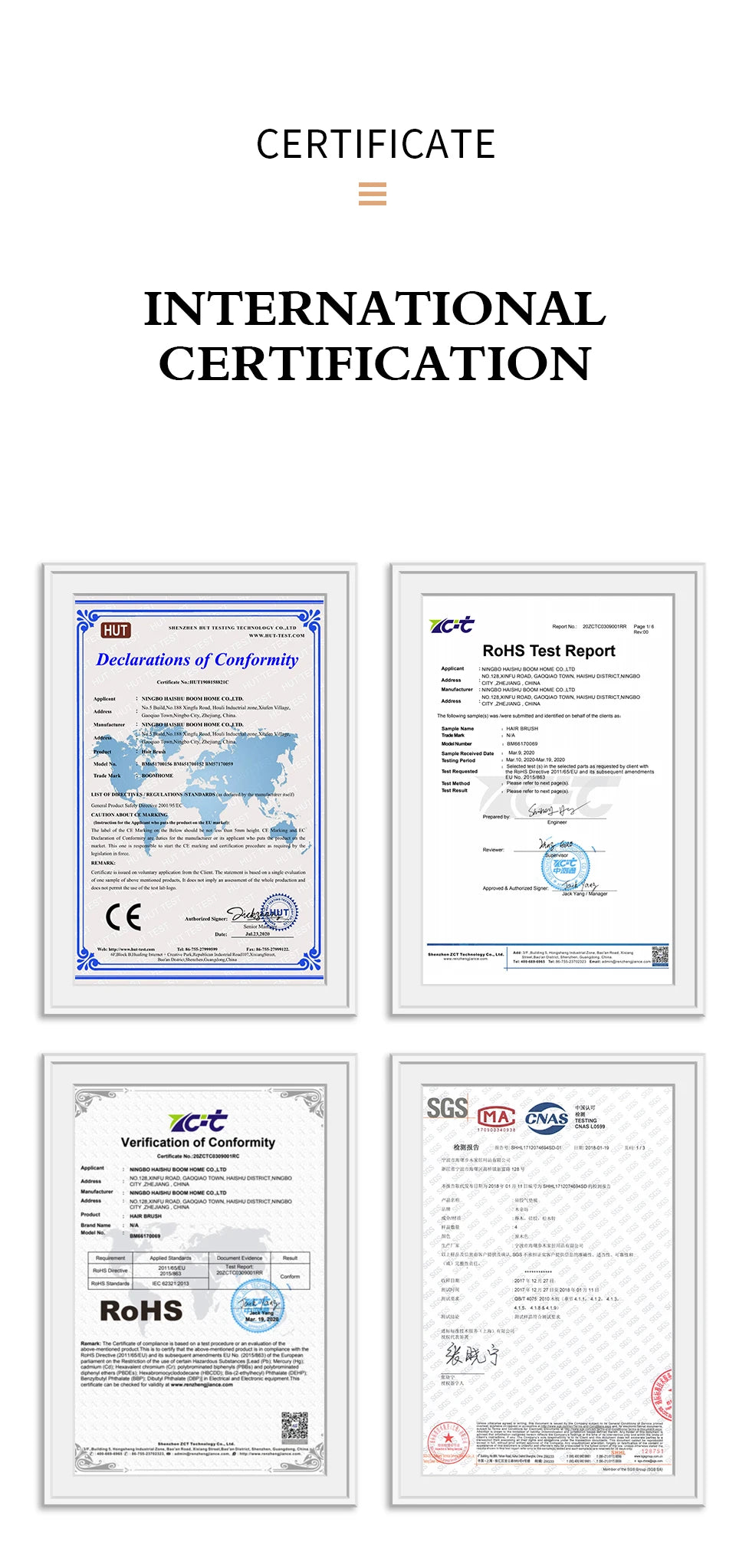 Brosse à cheveux en poils de sanglier BOOMSLIFE, peigne pour femmes