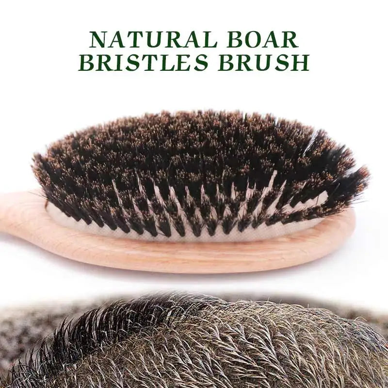Brosse à cheveux en poils de sanglier BOOMSLIFE, peigne pour femmes