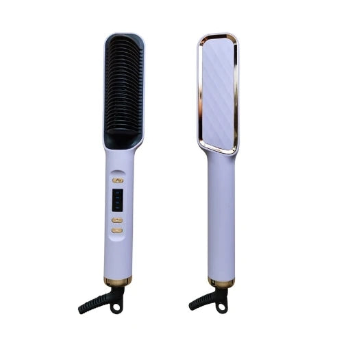 Electric Hot Comb Multifunctional Straight Hair Straightener Comb Negative Ion Anti-Scalding Styling Tool Straightening Brush