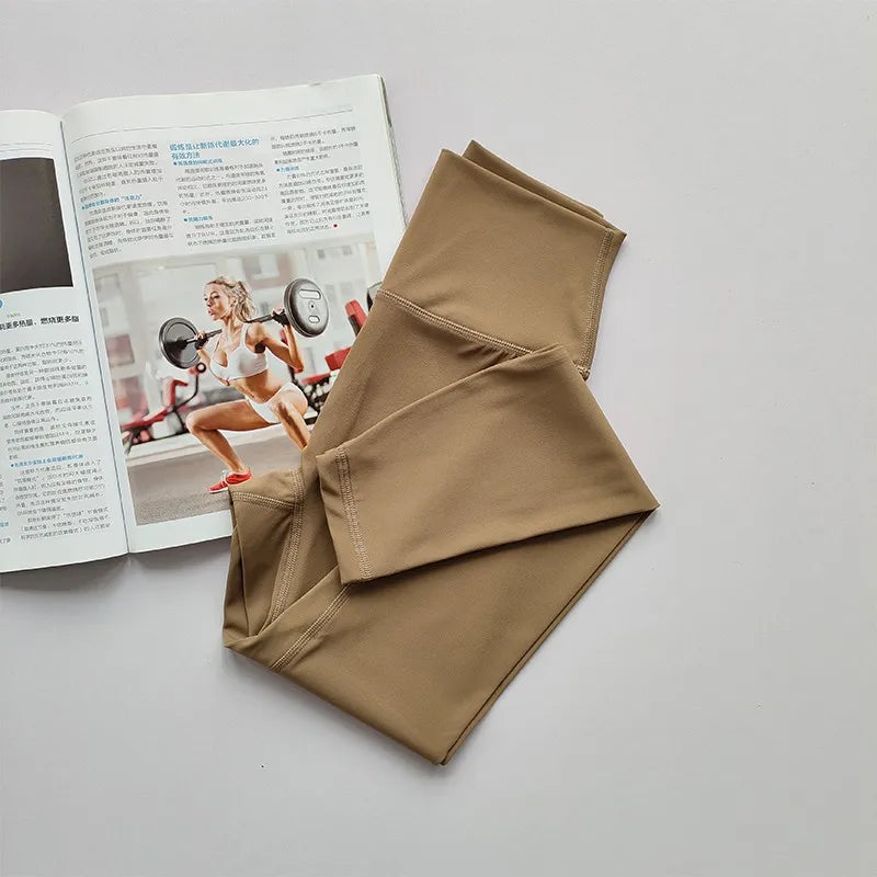 High Waist Yoga Leggings for Women Soft Breathable Sports Tights Fitness Gym Elastic Yoga Pants High Quality Sport Leggings