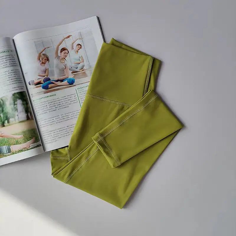 High Waist Yoga Leggings for Women Soft Breathable Sports Tights Fitness Gym Elastic Yoga Pants High Quality Sport Leggings