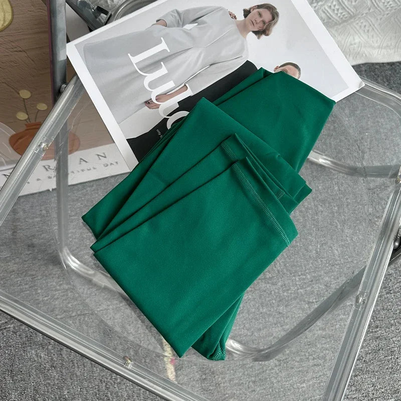 Pantalon de yoga et de gym pour femme, taille haute, effet seconde peau, respirant