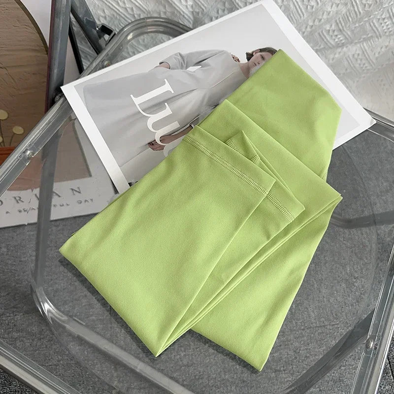 Pantalon de yoga et de gym pour femme, taille haute, effet seconde peau, respirant