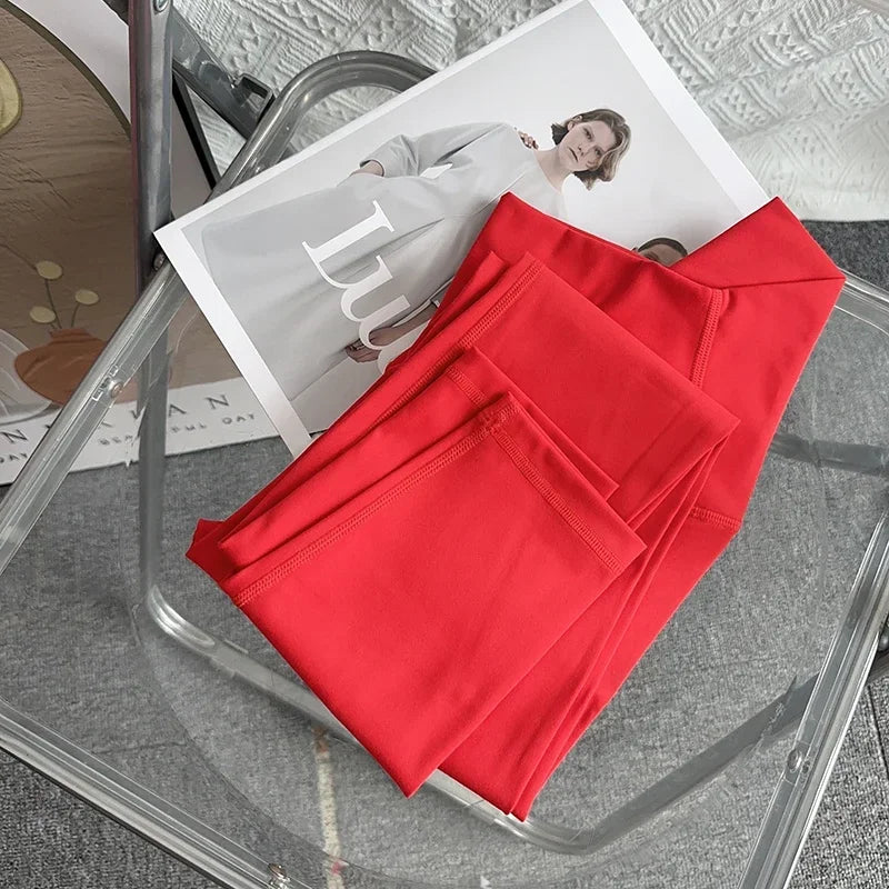 Pantalon de yoga et de gym pour femme, taille haute, effet seconde peau, respirant