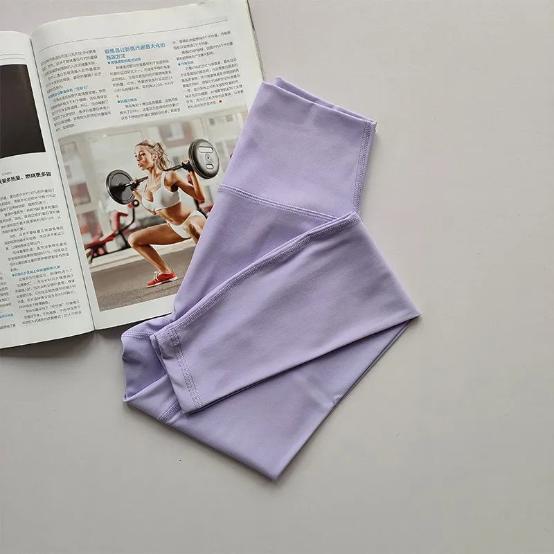 High Waist Yoga Leggings for Women Soft Breathable Sports Tights Fitness Gym Elastic Yoga Pants High Quality Sport Leggings