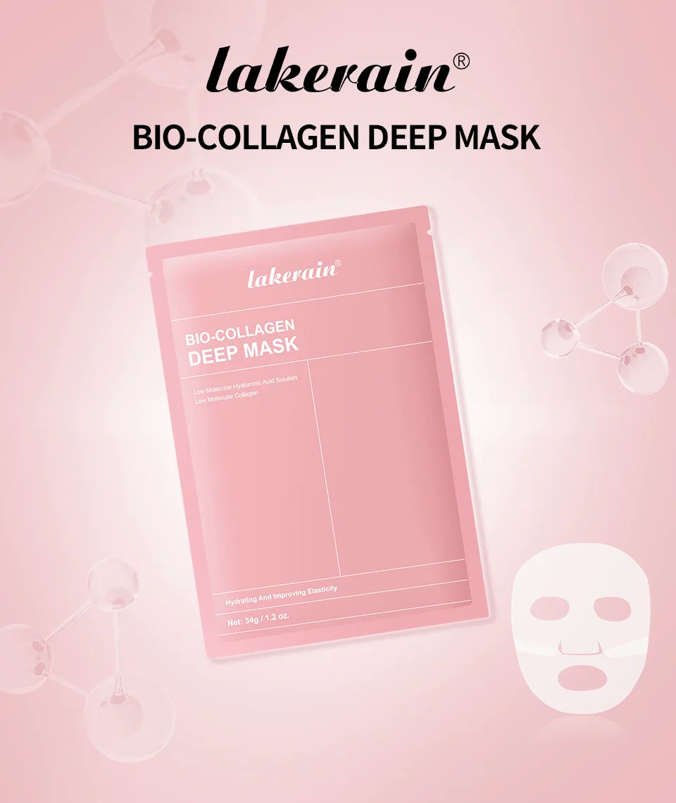 Bio-Collagen Real Deep Mask Supplement Collagen Hydrating Overnight Hydrogel Mask Elasticity Improvement Pore Minimizing Firming