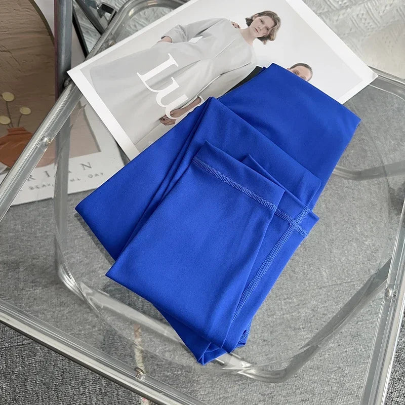 Pantalon de yoga et de gym pour femme, taille haute, effet seconde peau, respirant