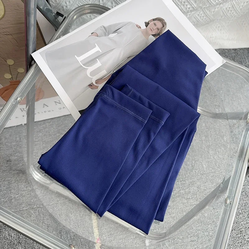 Pantalon de yoga et de gym pour femme, taille haute, effet seconde peau, respirant