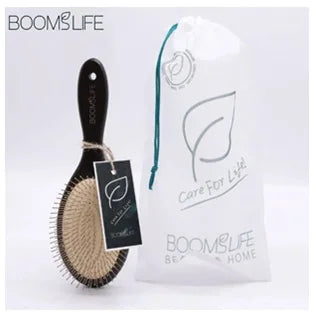 Brosse à cheveux en poils de sanglier BOOMSLIFE, peigne pour femmes