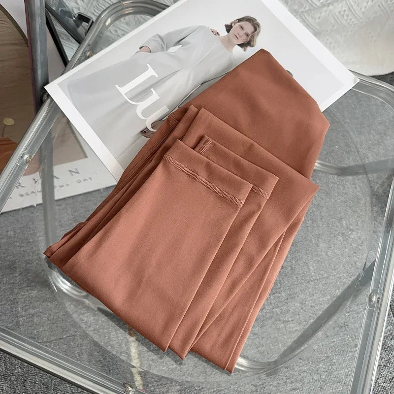 Pantalon de yoga et de gym pour femme, taille haute, effet seconde peau, respirant