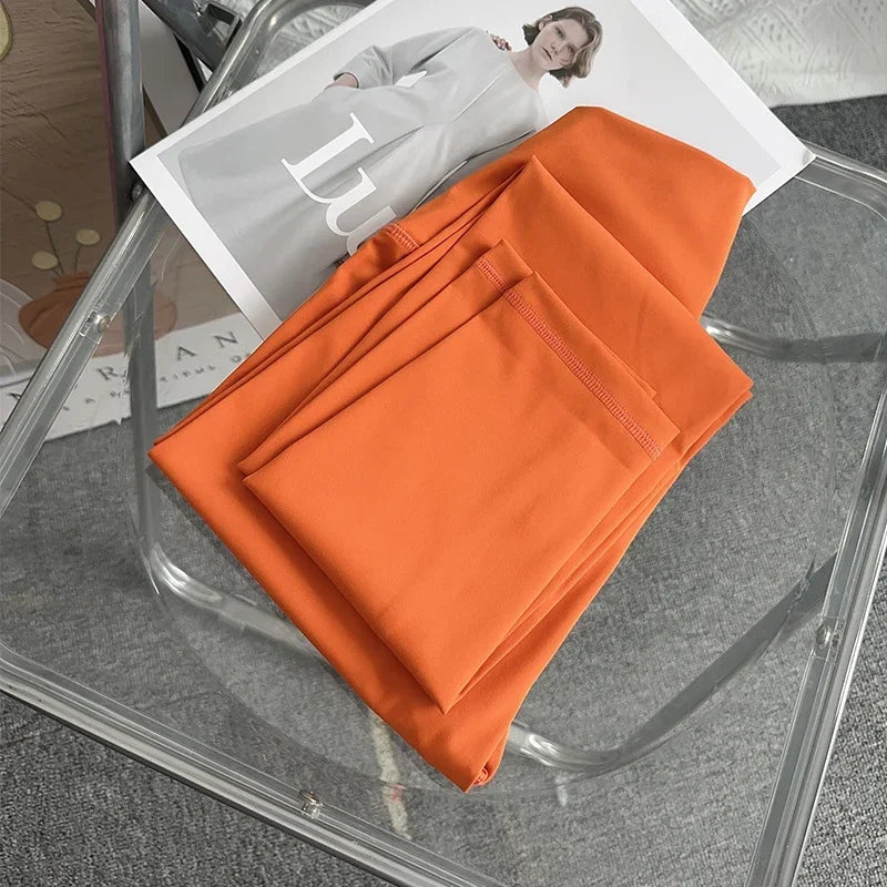 Pantalon de yoga et de gym pour femme, taille haute, effet seconde peau, respirant