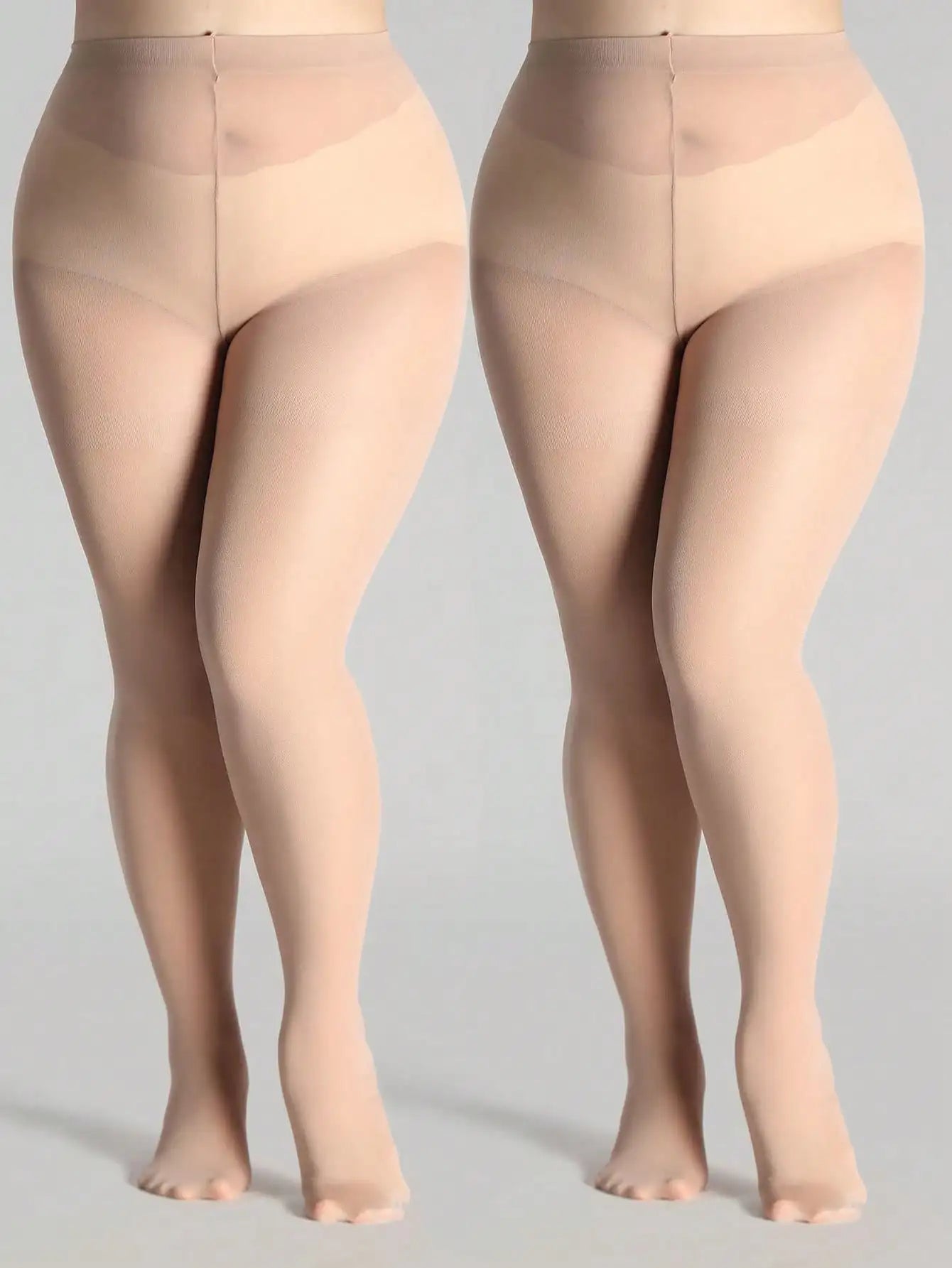 Collants noirs transparents grande taille, ultra-fins, en nylon, de haute qualité