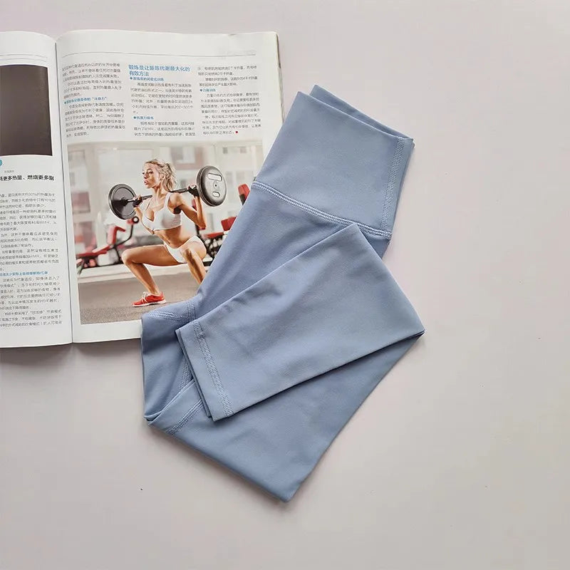 High Waist Yoga Leggings for Women Soft Breathable Sports Tights Fitness Gym Elastic Yoga Pants High Quality Sport Leggings