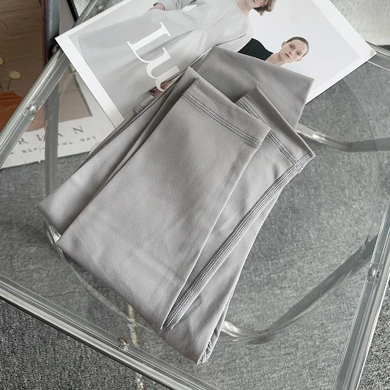 Pantalon de yoga et de gym pour femme, taille haute, effet seconde peau, respirant