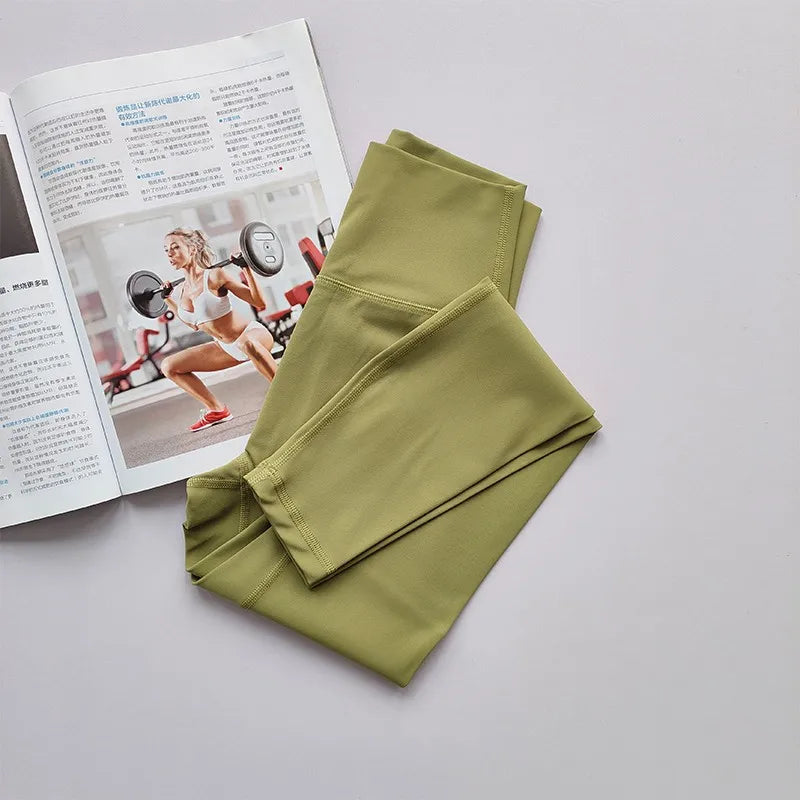 High Waist Yoga Leggings for Women Soft Breathable Sports Tights Fitness Gym Elastic Yoga Pants High Quality Sport Leggings