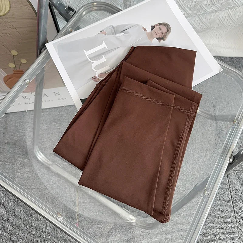 Pantalon de yoga et de gym pour femme, taille haute, effet seconde peau, respirant