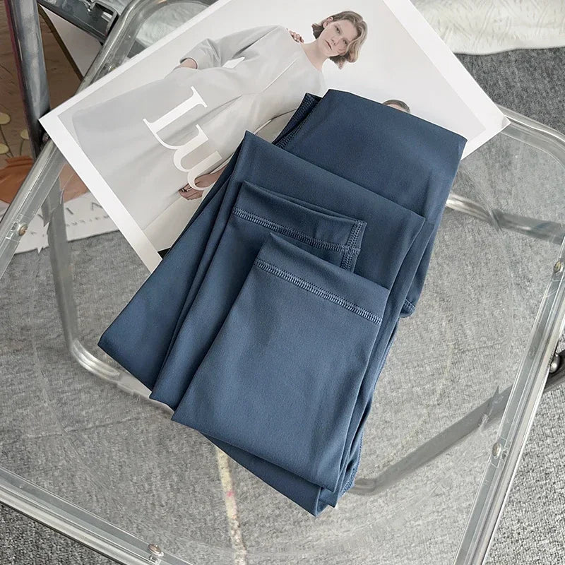 Pantalon de yoga et de gym pour femme, taille haute, effet seconde peau, respirant