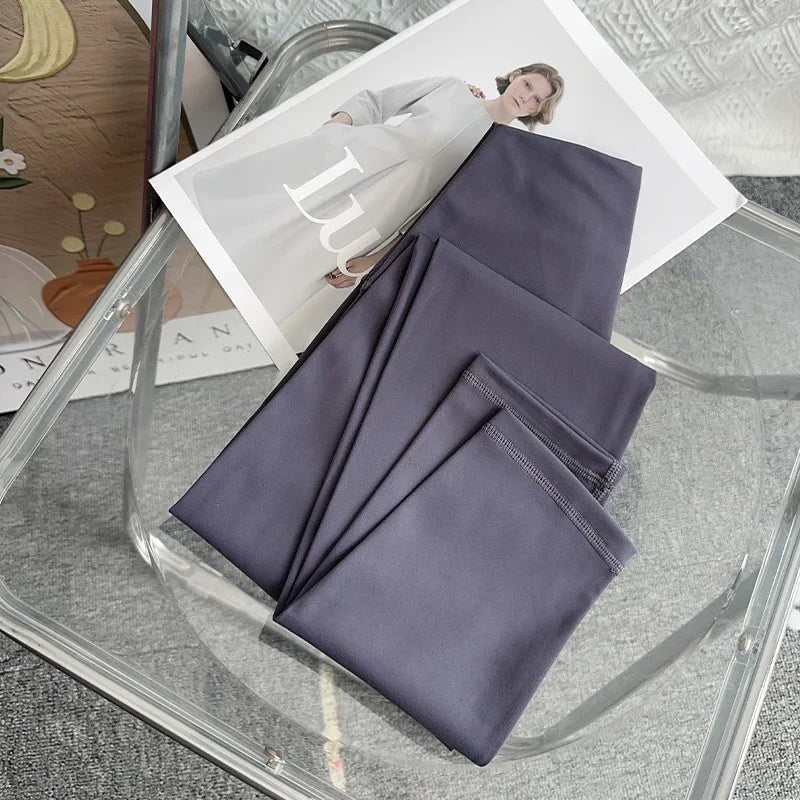 Pantalon de yoga et de gym pour femme, taille haute, effet seconde peau, respirant