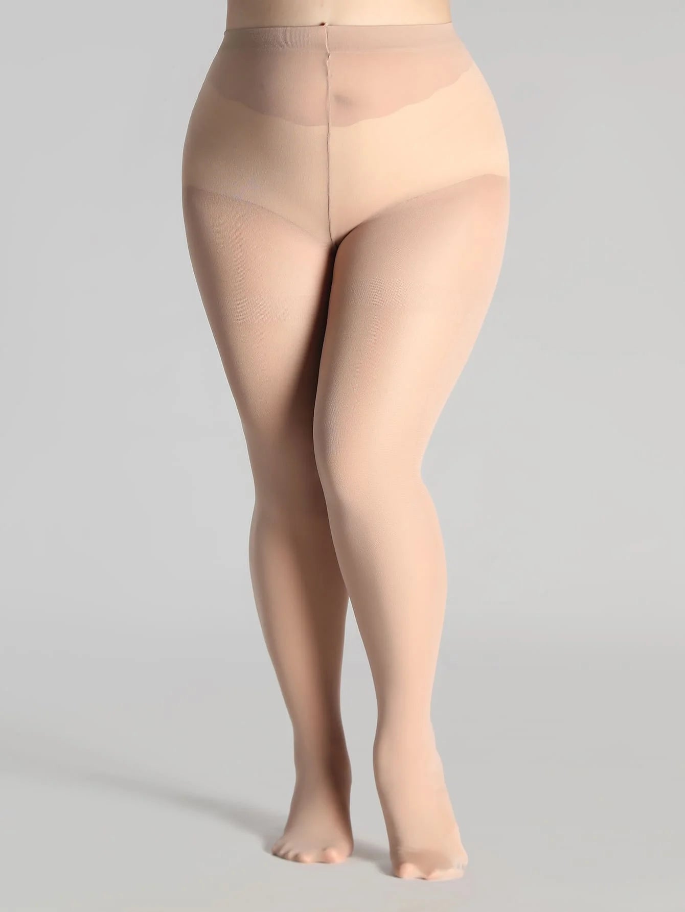 Collants noirs transparents grande taille, ultra-fins, en nylon, de haute qualité