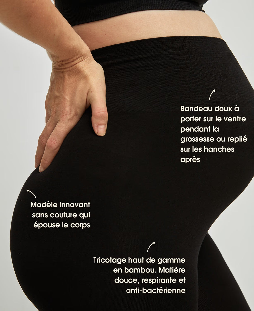 Legging de Maternité Sculptant & Confort Absolu